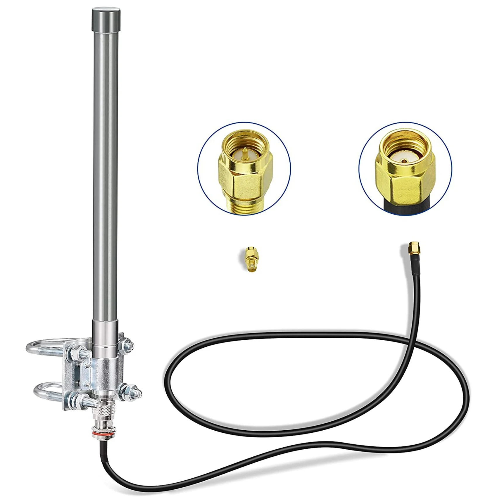 868 MHz LoRa Antenna Aerial Outdoor 3DBi Fiberglass LoRaWAN Antenna 3.0M Cable with N Connector for RAK Nebra Bobcat HNT