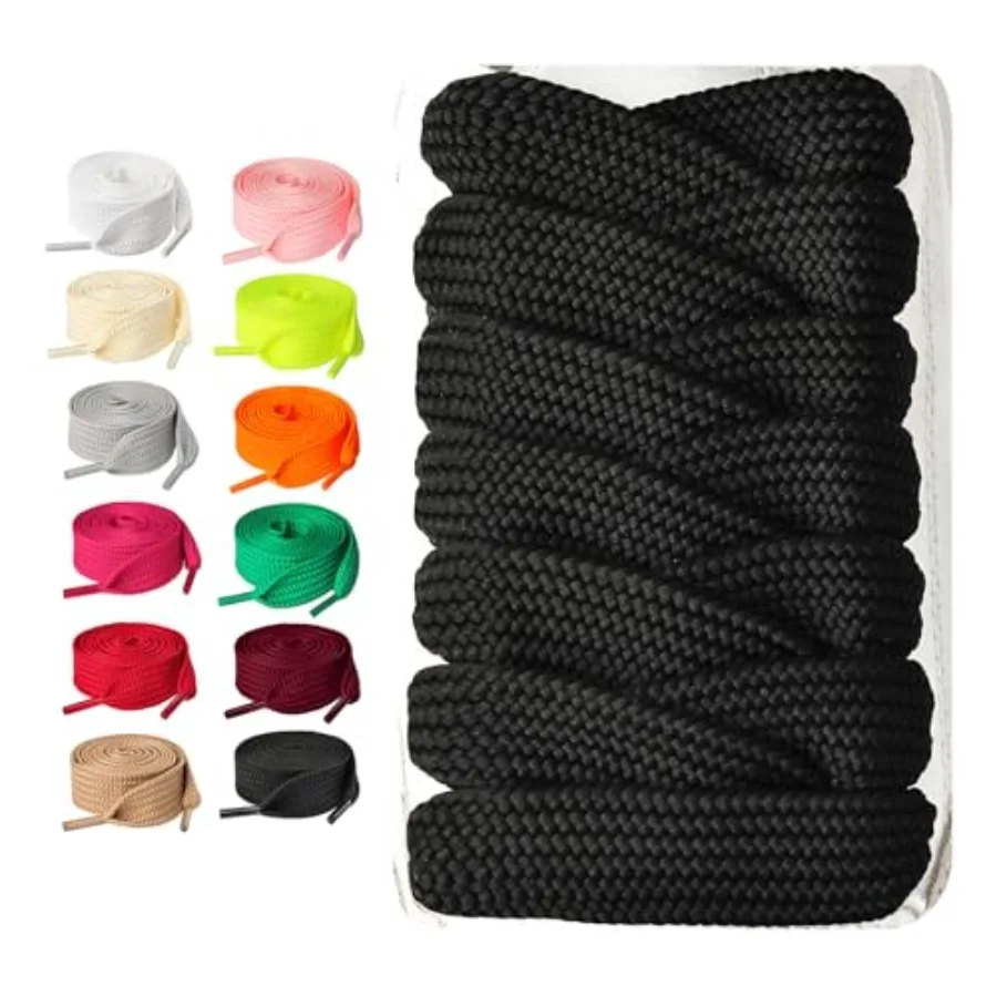 2 Ps 3/4 ''الدهون الأربطة للأحذية الرياضية 36''-63'' طول جامبو أربطة أحذية سميكة استبدال الأربطة #1