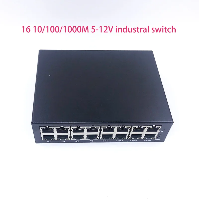 1000M switch Unmanaged 16port 10/100/1000M industrial Ethernet switch module Motherboard  OEM Auto-sensing Ports