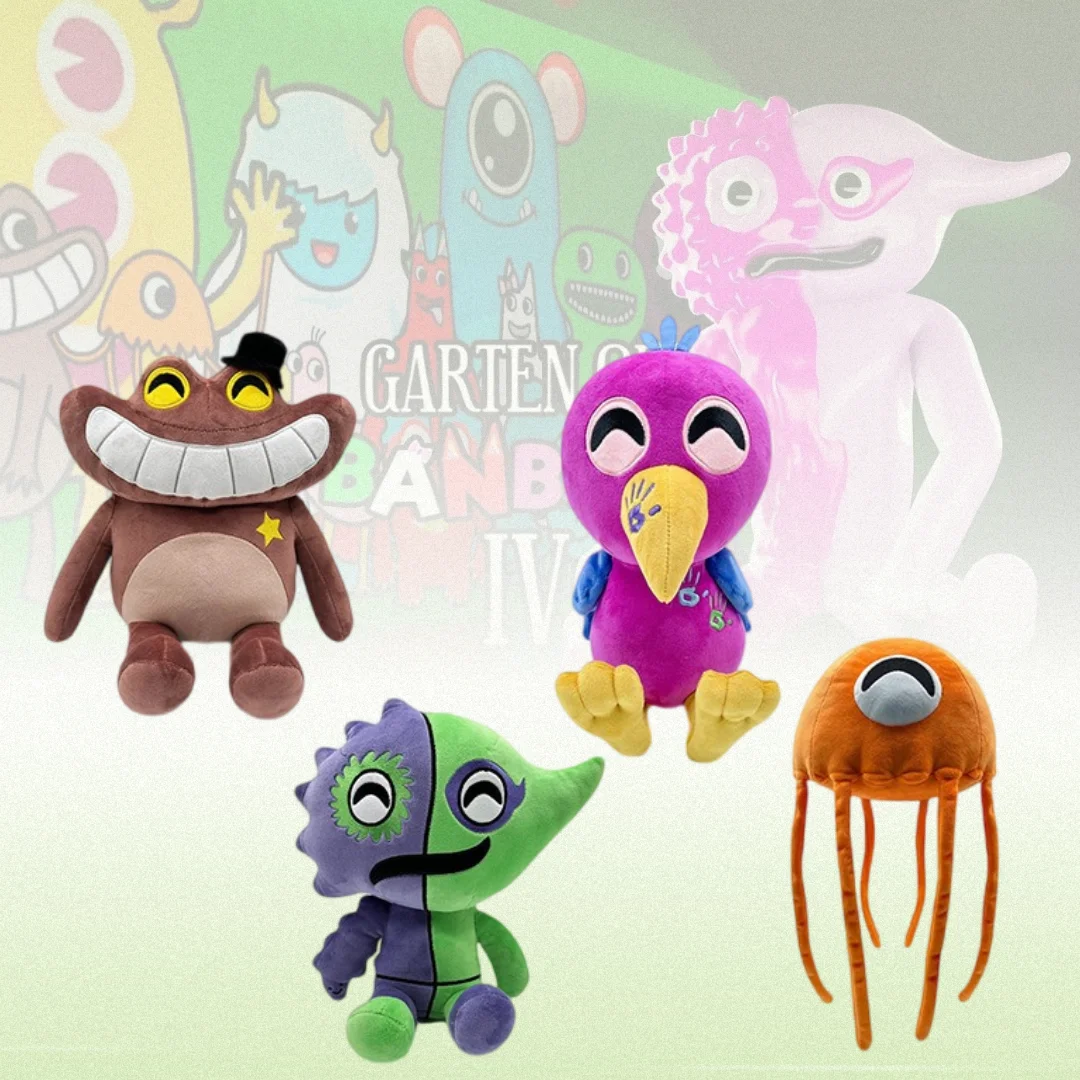 

Cute Monster Plush Dolls Garten Of Banban Characters Stuffed Toys Soft Huggable Figures For Children Kids Room Decoration Gift