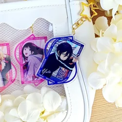 Noragami Anime Keychain Women Yaboku Acrylic Key Chain Man Funny Key Ring Pendant Ornament Accessories Friend Gift