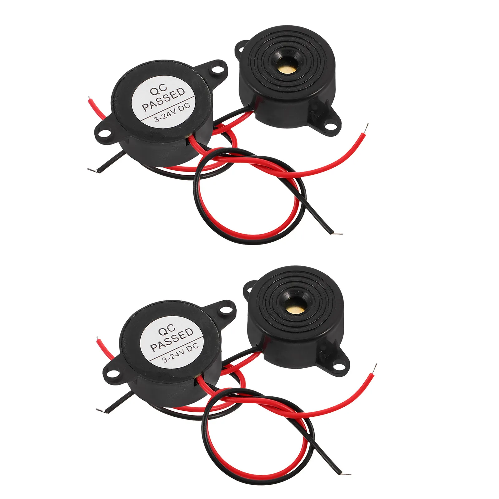 15Pcs Compact Circular Active Buzzer for Alarms High Decibel Electronic Alarm Device Car Security Physics Experiments Warehouse