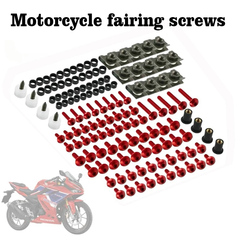 

Motorcycle Windscreen Fairing Bolts Fastener Clip Screws Kit For SUZUKI GSXR 600 750 1000 K1 K2 K3 K4 K5 K6 K7 K8 K9 K10