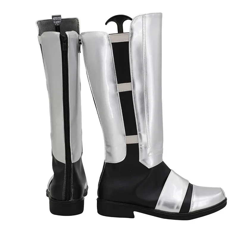 أحذية كوسبلاي ستار دارث ريفان وورز أحذية فضية زي حفلة الهالوين للنساء إكسسوارات