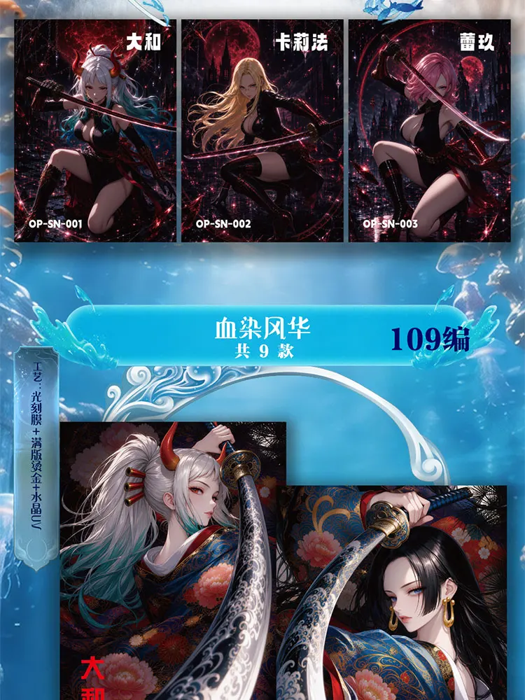 New One Piece Trading Cards Goddess Yamato Boa Nami Anime Waifu CCG TCG Booster Box Gifts Trendy Fan Hobby Birthday Gifts