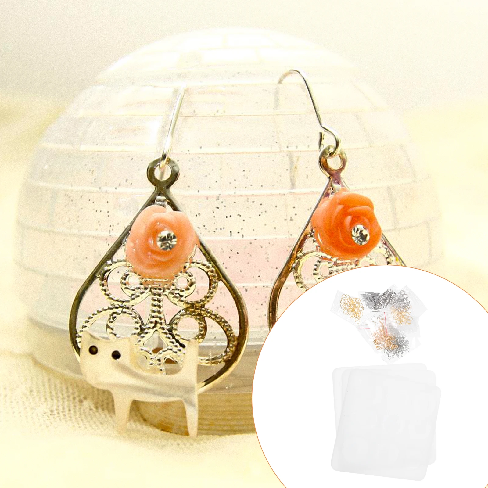 

Earring Pendant DIY Silicone Set Jewelry Accessories Part Reusable Long Lasting Practical Tool Earrings Ear Pendants Mold DIY