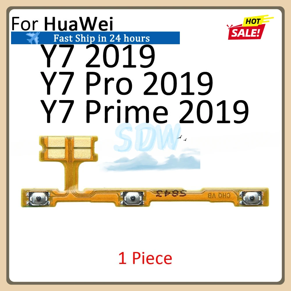 Power ON OFF Mute Switch Control Key Volume Button Flex Cable For HuaWei Y9 Y7 Y6 Pro Y5 Lite Prime GR5 2017 2018 2019 Parts