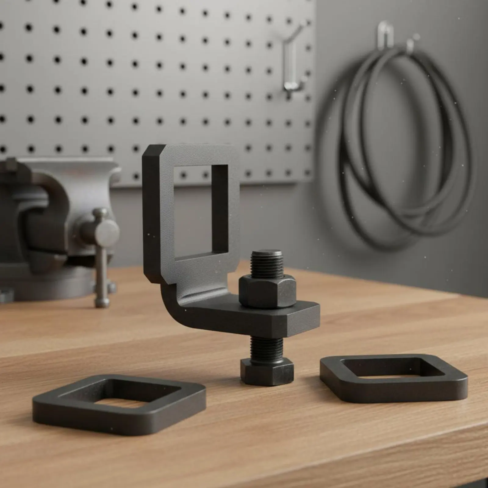 

Зажим для сцепки с защитой от вибрации, прочный металлический, для снижения колебаний, аксессуар для буксировки, устойчивый к ржавчине, с порошковым покрытием