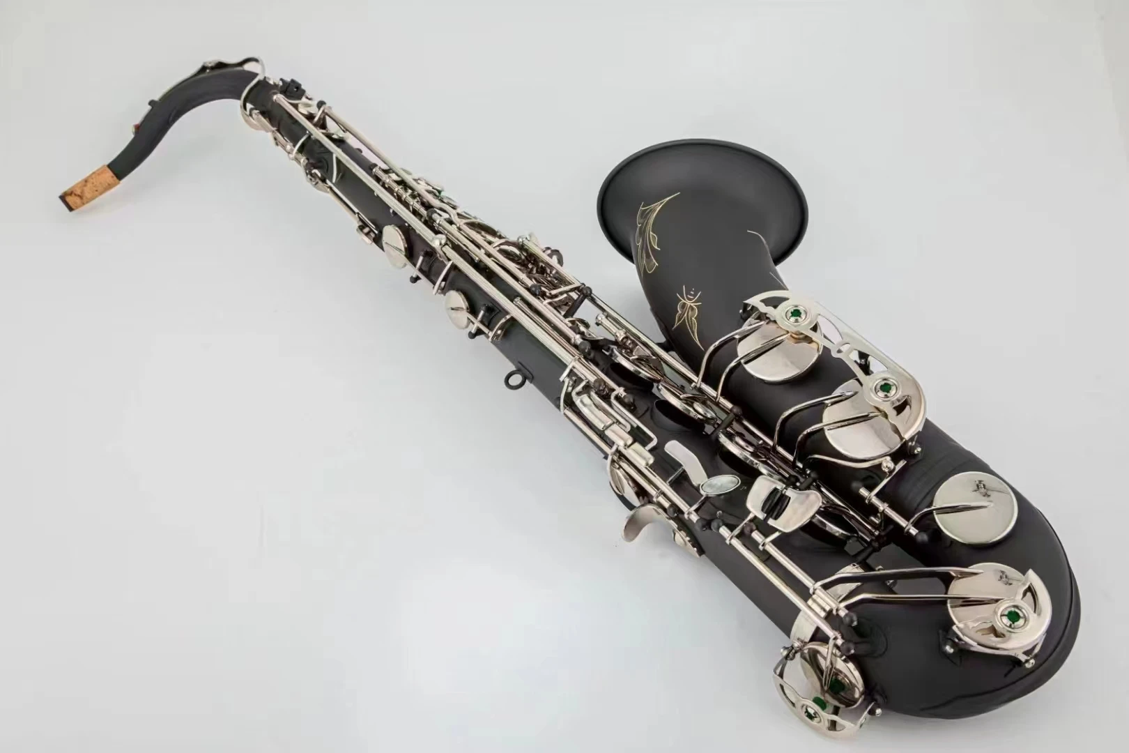 

Real Pictures Tenor Saxophone Bb Tune Matte Black Nickel Plated Professional Instruments With Case Accessories Free Shipping