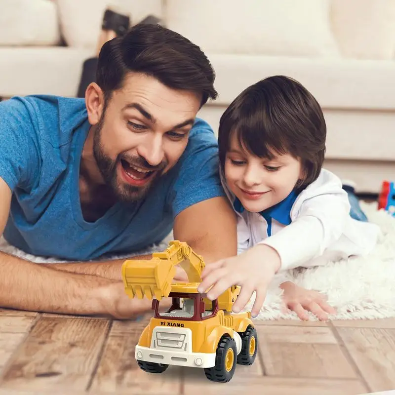 Digger Toys For Boys Funny Kids Excavator Toy Construction Trucks Multipurpose Construction Vehicle Toys Construction Trucks Car