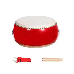 Cowhide Snare Drum Performance Drum with Drumsticks Children Music Toys Musical Education Percussion Instrument Kit 3-9inch