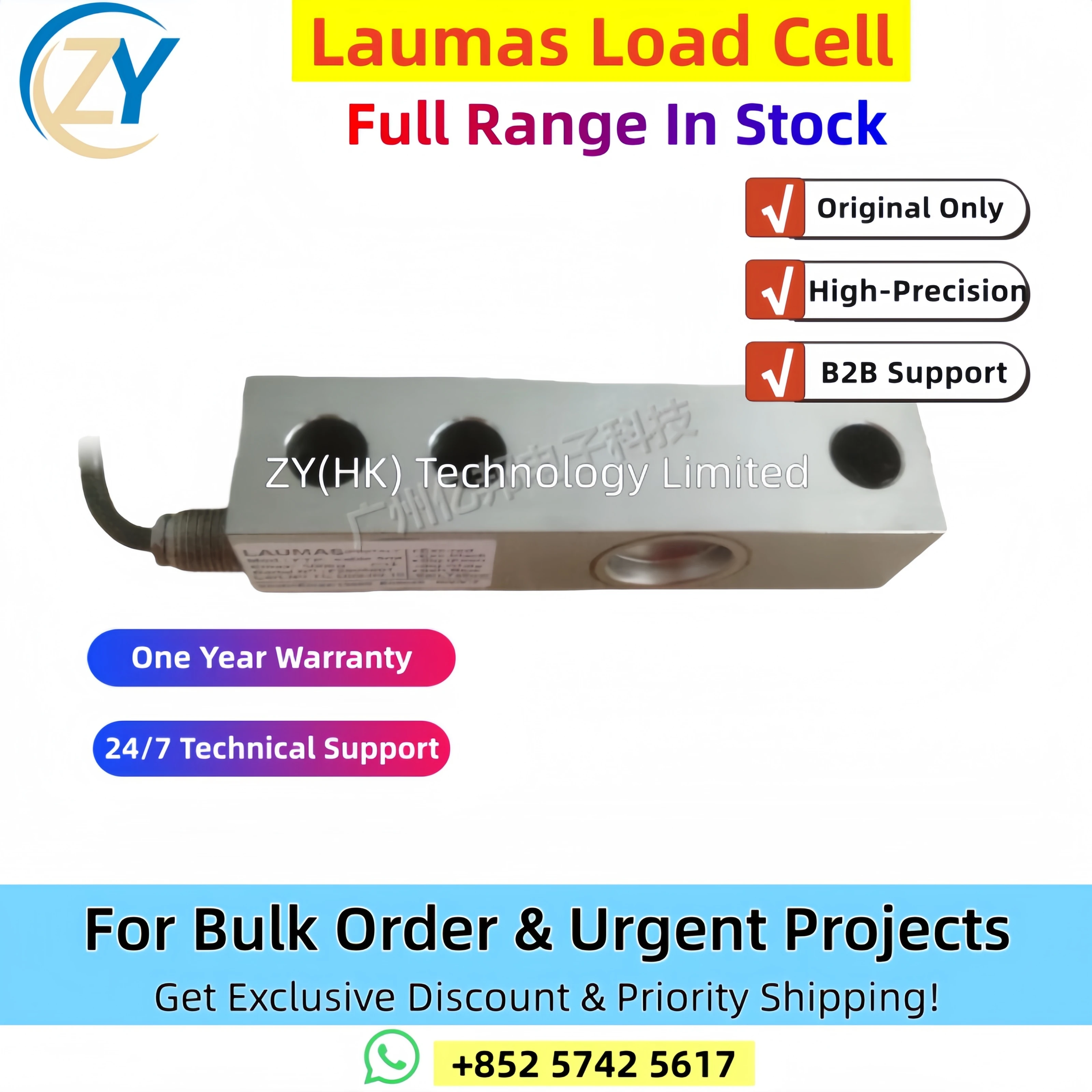 Genuine FTP-500Kg FTP-750Kg FTP-1000Kg FTP Laumas Load Cell Industrial Weighing Measurement Sensor