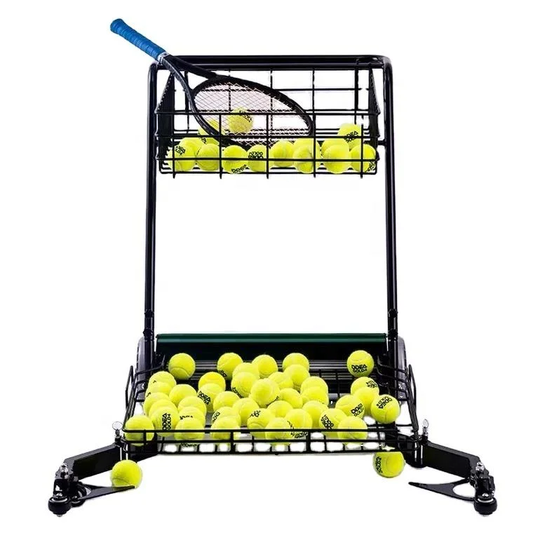 Aluminium Multifunction Tennis Ball Cart Sports Training Aid For Tennis Players