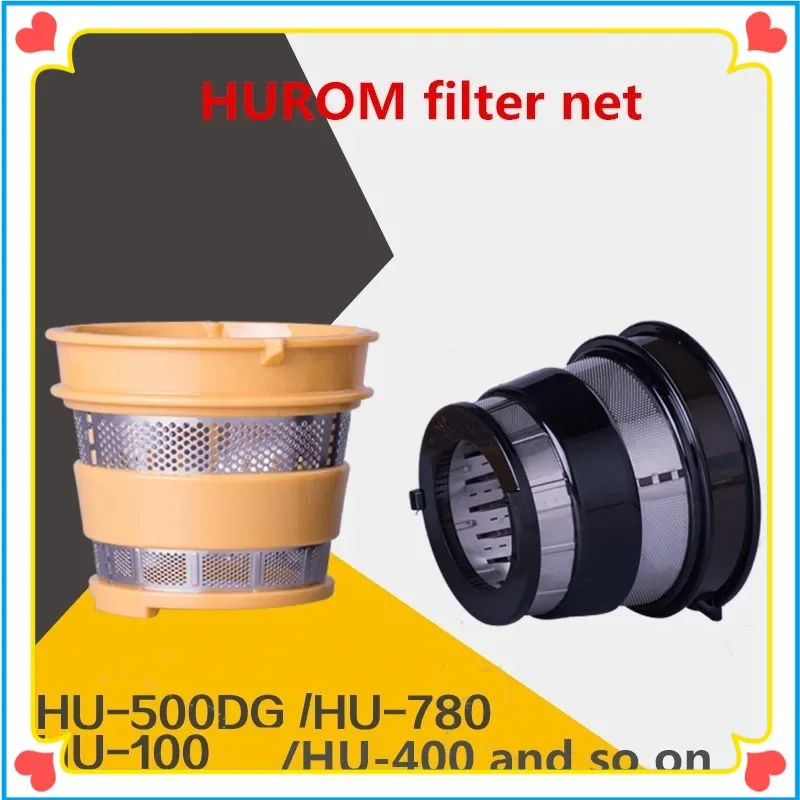 2pcs Hurom Slow Juicer Machine Replacement Spare Parts filter Hurom Juice Extractor HU-500DG HU-100PLUS HU-200PLUS 400PLUS