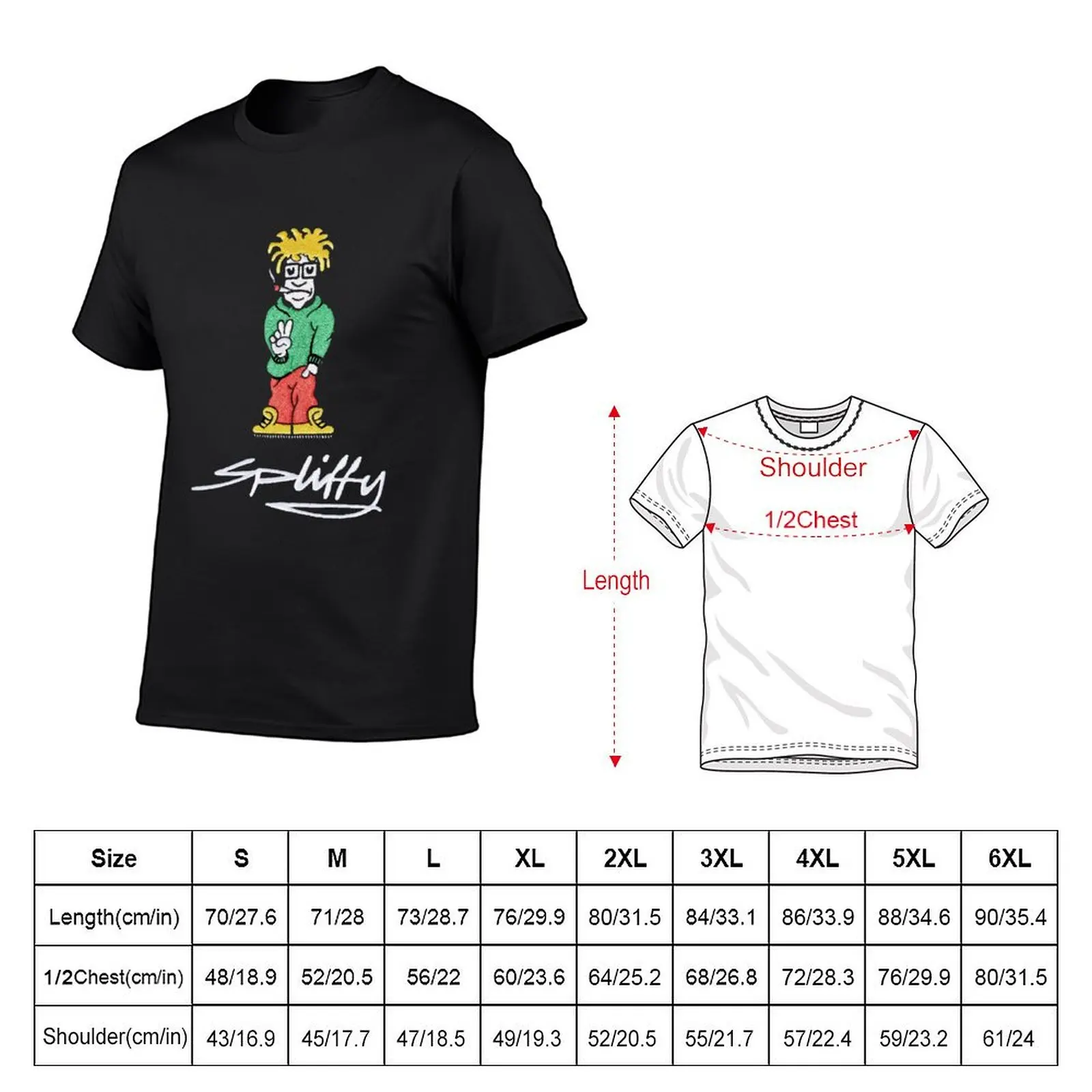 Spliffy Retro Vintage 90's T-Shirt blacks oversizeds summer tops mens vintage t shirts