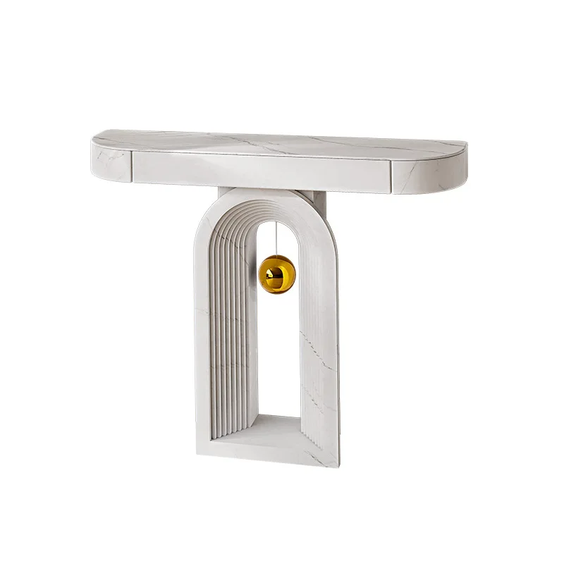 

Feng Shui ball entrance cabinet is opposite the door, corridor, living room, modern and simple