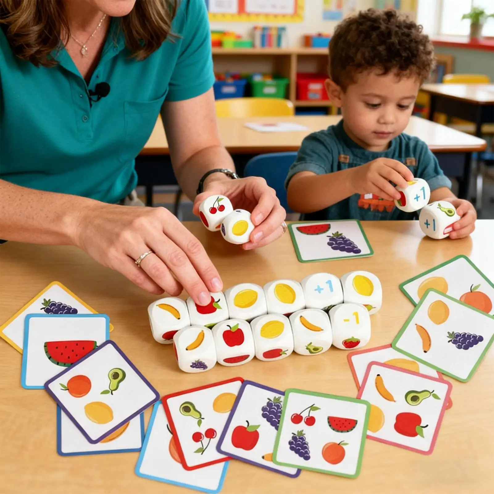 어린이 수학 주사위 게임 교육용 계산 장난감 덧셈 뺄셈 학습 게임 선물 유아용 3-6세 남아 여아용