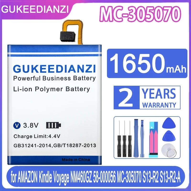 

GUKEEDIANZI Replacement Tablet Battery 1650mAh for AMAZON Kindle Voyage NM460GZ 58-000056 MC-305070 S13-R2 S13-R2-A