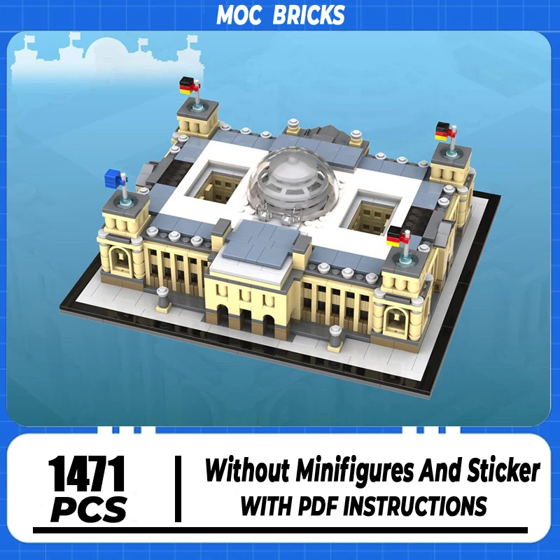 Street View Model Moc Building Blocks Houses of Parliament Model Technology Brick DIY Assembly Construction Toy Gifts