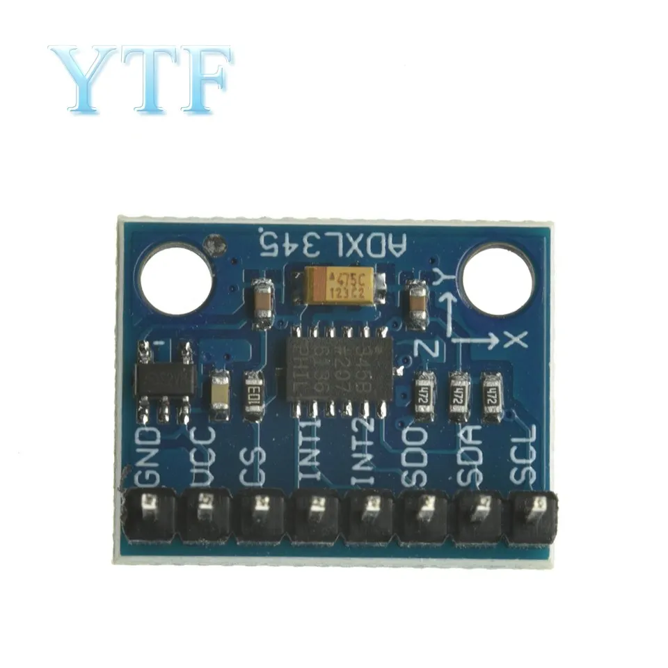 Digital Triaxial Força Aceleração Tilt Module, IIC SPI Transmissão, GY-291 ADXL345