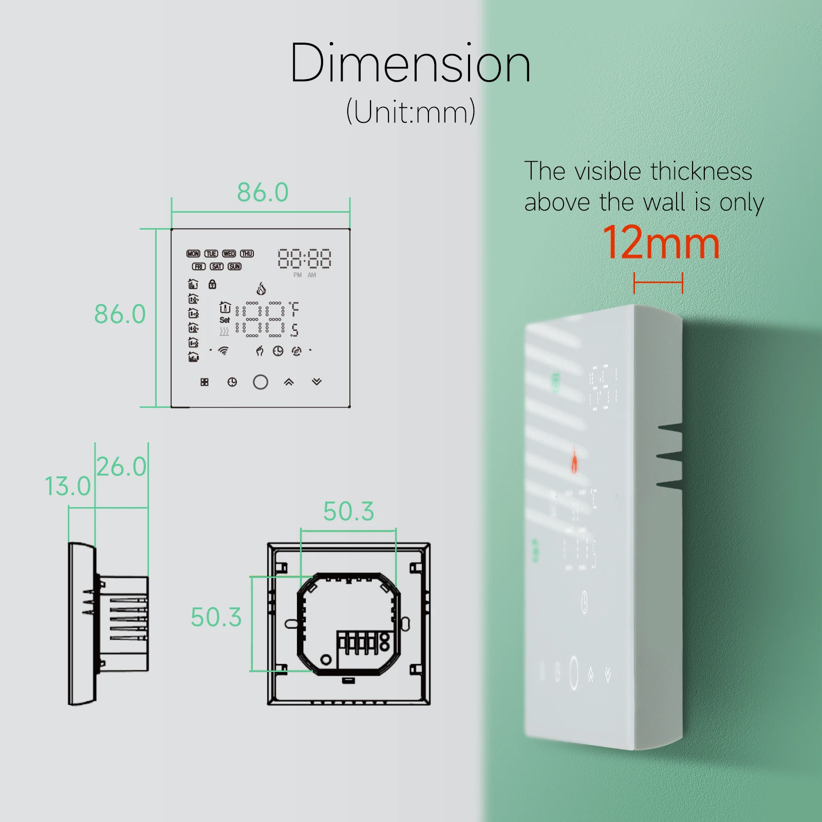 Beok Tuya Wifi Thermostat For Gas Boiler Underfloor Heating Temperature Regulator Smart Room Programmble Controller Works Alexa