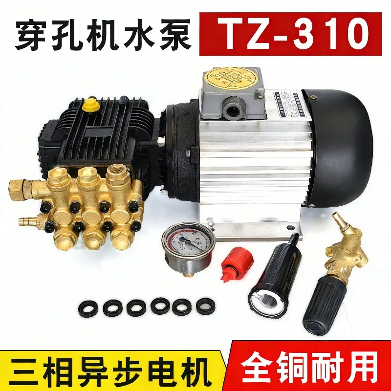 TZ-310 High Pressure Water Pump Assembly With Y801-6 Matching Motor Stable Flushing Equipment For Small Hole EDM Drilling Spark
