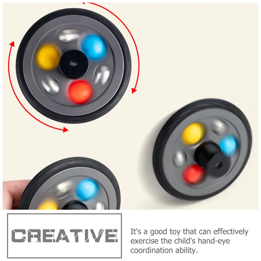 

Small Tire Shape Plastic Gyro Rotating Bounce Cognitive Plaything Kids Hand Eye Coordination Gyro Toy Children Plaything