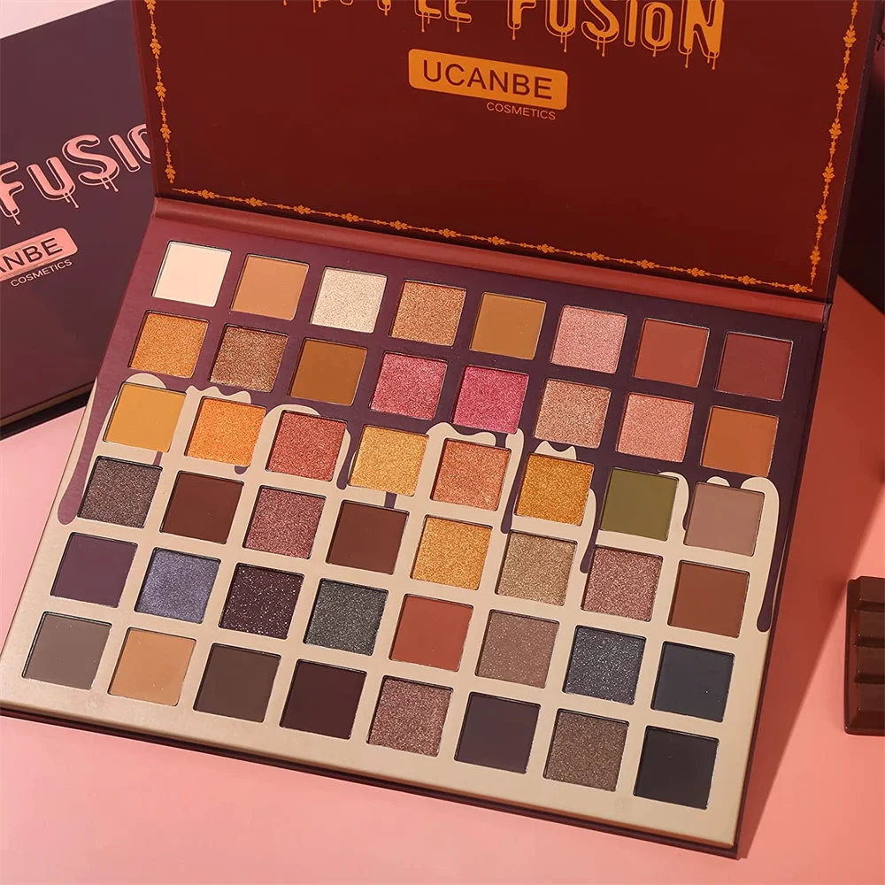 UCANBE Toffee Fusion Nude Eyeshadow Palette 48 Shades Eye Shadow Makeup Pallet High Pigmented Matte Glitter Shimmer