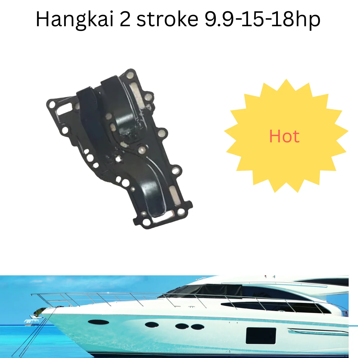 Outboard motor part air exhaust cover  for Hangkai 2 stroke 9.9-15-18hp boat  engine accessories