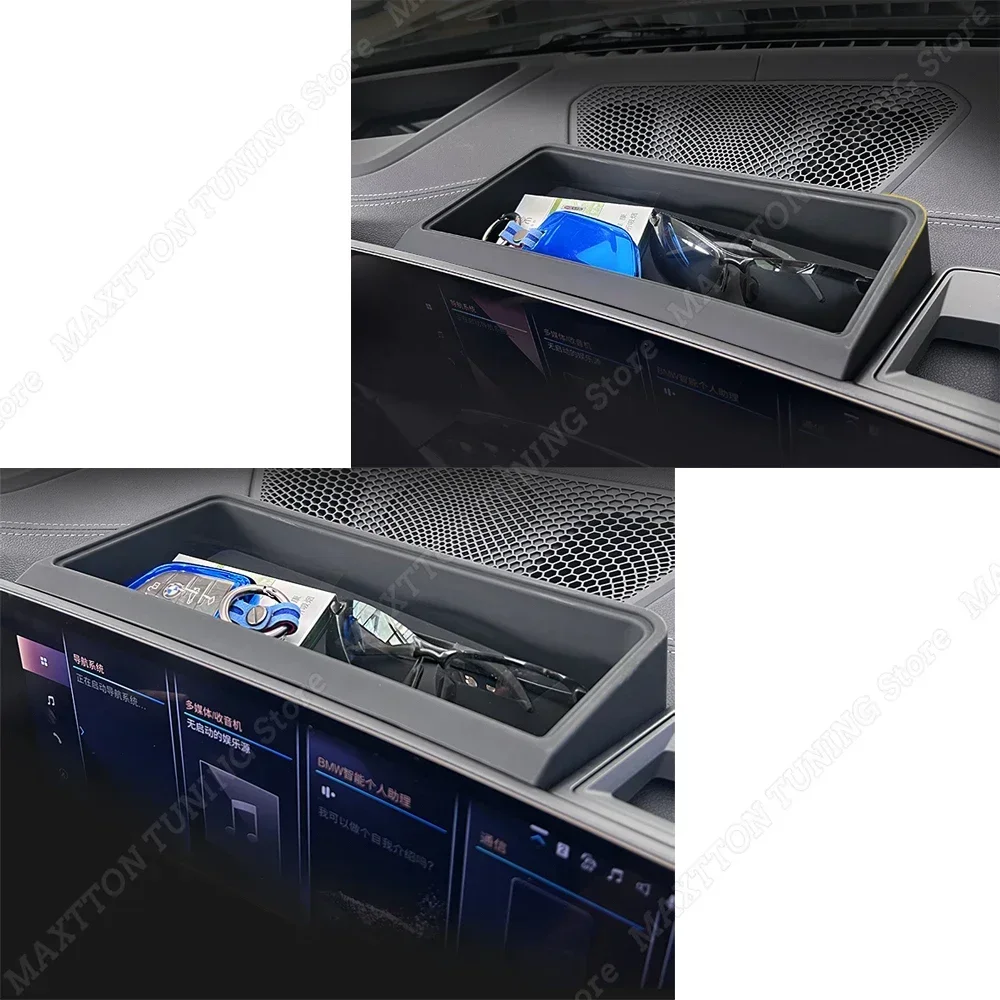 Consola Central de coche, caja de almacenamiento de pantalla de navegación, organizador de sintonización para BMW Serie 3 G20 Facelift 2022 2023, accesorios interiores