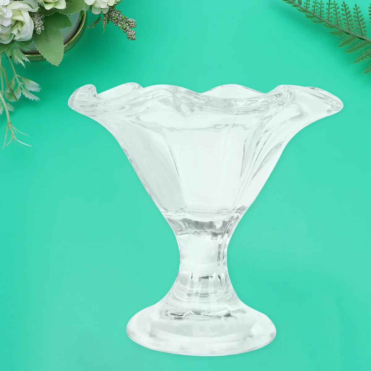 

1Pcs 220Ml Ice Cream Cup Premium Quality Creative Shape Glass Juice Tumbler Cold Drink Container for Hotel Restaurant