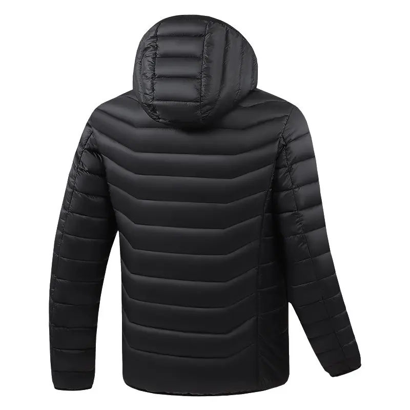 G-MACHT Unisex USB 38-Zonen Beheizte Kapuzenjacke, 4-Schalter-Steuerung, Langarm-Winterjacke für Camping, Wandern, Skifahren – Detail 10