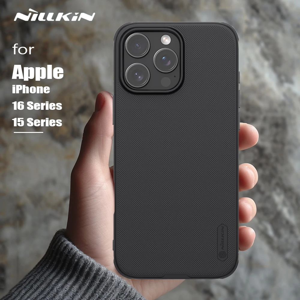 Etui Nillkin Super Frosted Shield Pro do Apple iPhone 15 16 Pro Max, miękki TPU, twardy PC, ultracienkie, ochrona tyłu — zdjęcie produktu 2