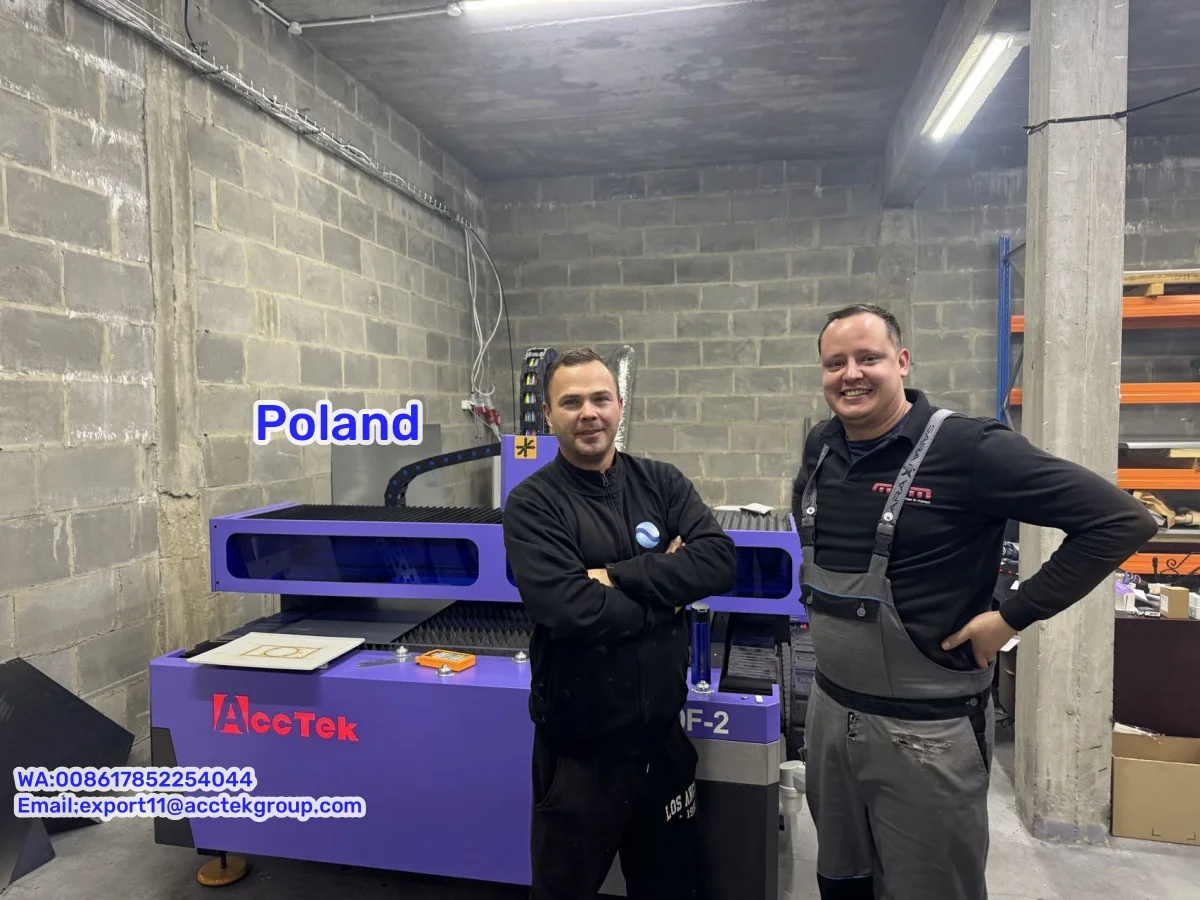 1000w metal nometal fiber laser cutting machine mixed with raycus co2 laser pipe for acrylic steel Poland  North Macedonia