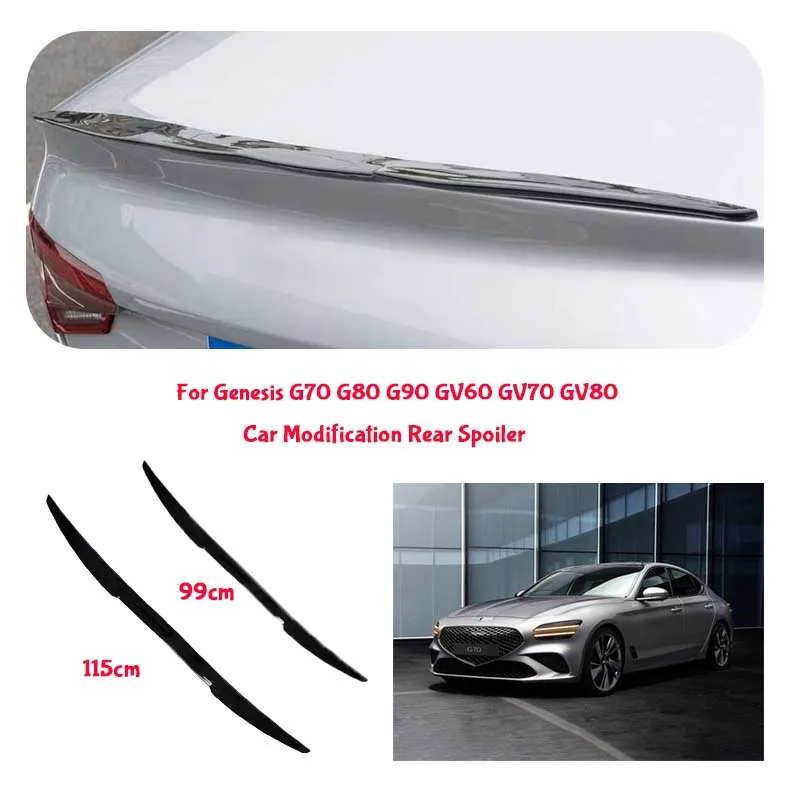For Genesis PVC Material Car Special Tail Wing Punch-Free Integrated Paste Auto Spoiler car wing