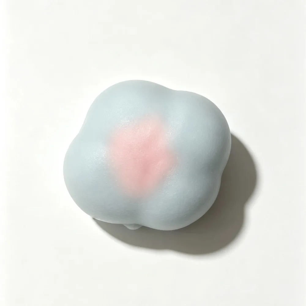 Persimmon Shape Wax Cracking Squeeze Toy Crackable Texture Crispy Feel Crunchy Sound Ball Handmade Craft Crispy Stress Balls