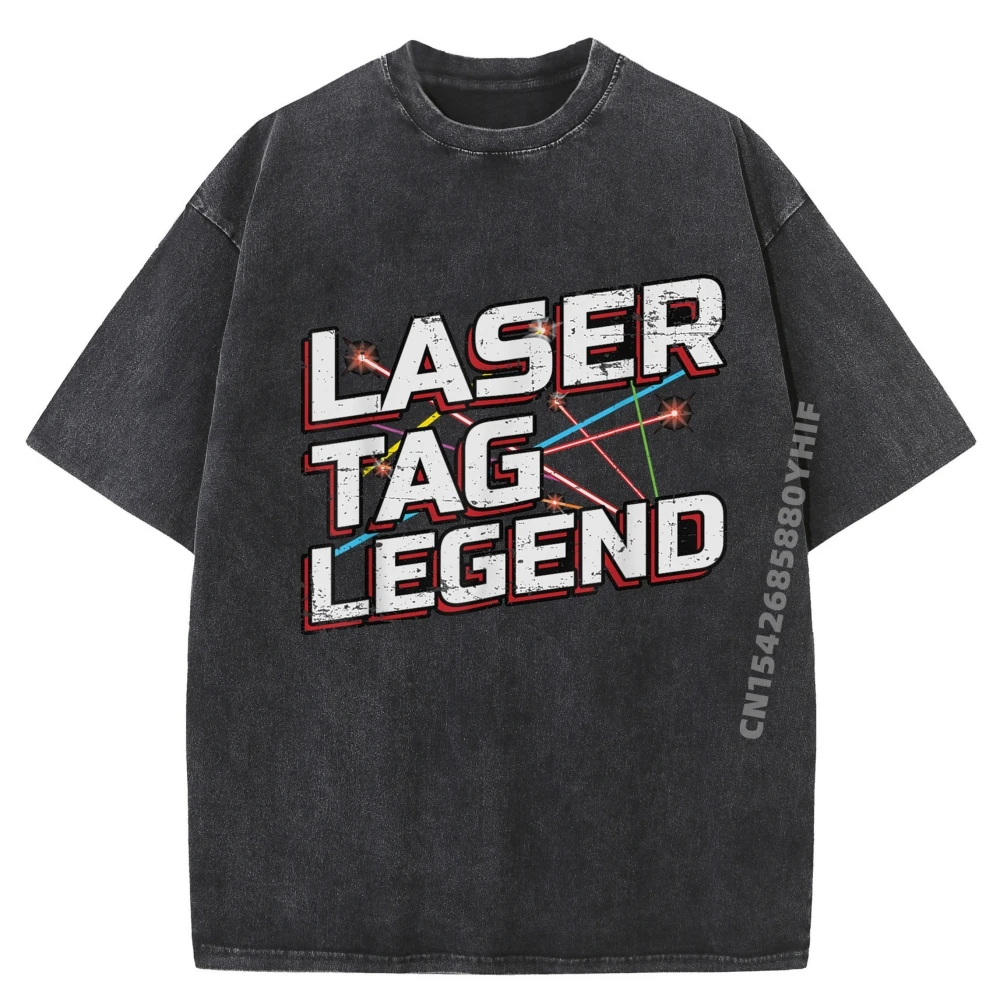 

Laser Tag Legend For A Laser Tag Team Plain T Shirts Wholesale Original Mens T-Shirts Normal Washed Tees