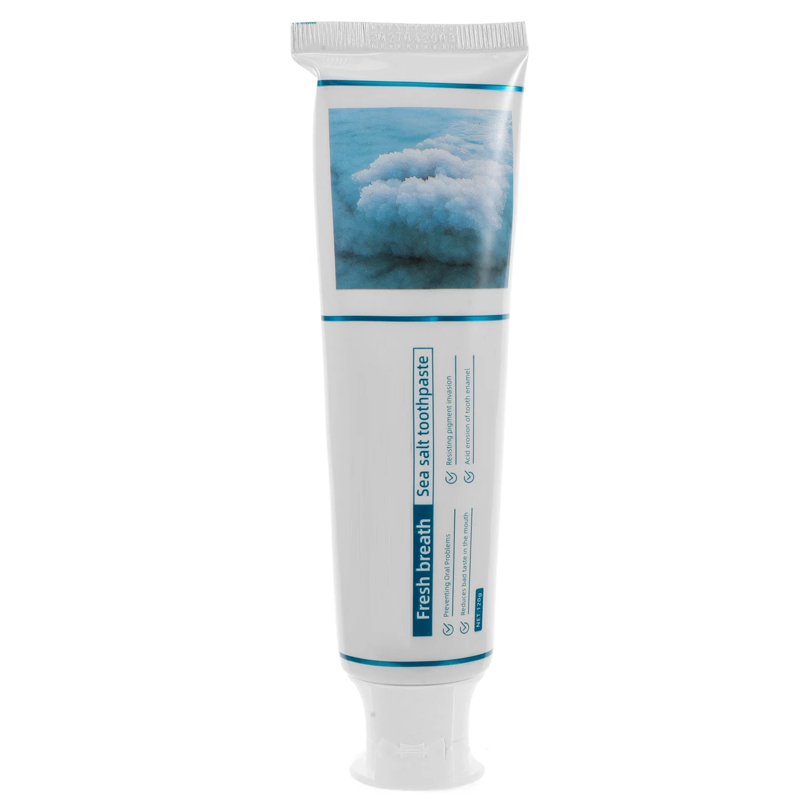 

Sea Salt Toothpaste 144g Coconut Oil Whitening Sensitive Teeth Fresh Breath Cavity Preventer Sea Salt Toothpaste