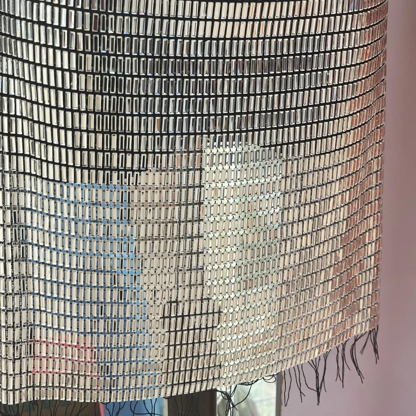 New Luxury Crystal Rhinestone Mesh Fabric Using Thread Sewing Rhinestones Mesh Applique Trim Fabric For Dress