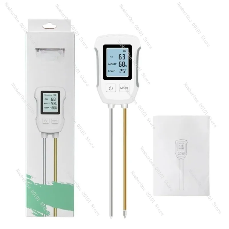 Three-in-One Soil Tester,PH Temperature and Moisture Detection for Gardening,Suitable for Potted Plants,Greenhouses,Farms
