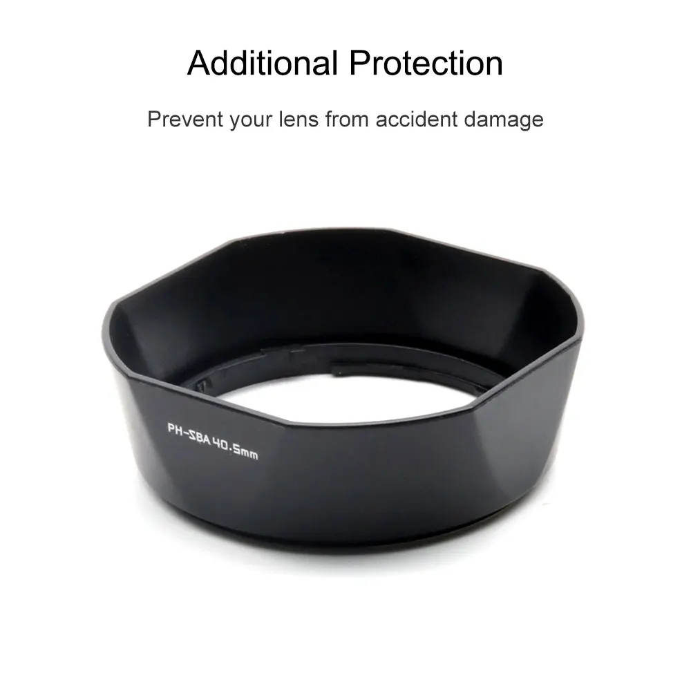40.5mm Metal Lens Hood PH-SBA Type for K-Mount 10-17mm f/3.5-4.5 Fisheye, Bayonet Mount, Black