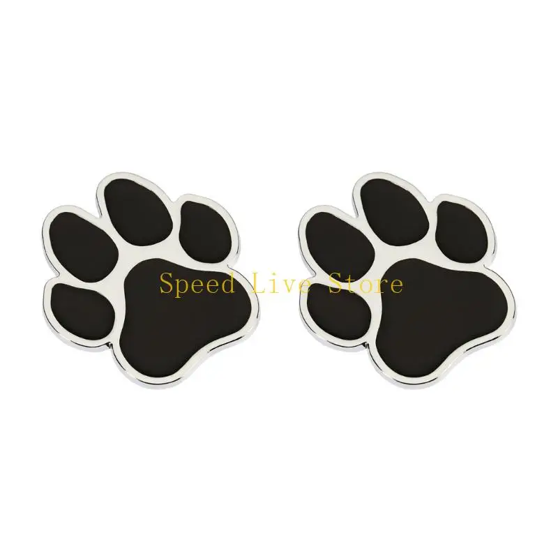 547C 1 Pair 3D Animal Print Car Decal In Zinc Alloy Eye Catching Design for Auto Exterior Add Unique To Your Vehicle