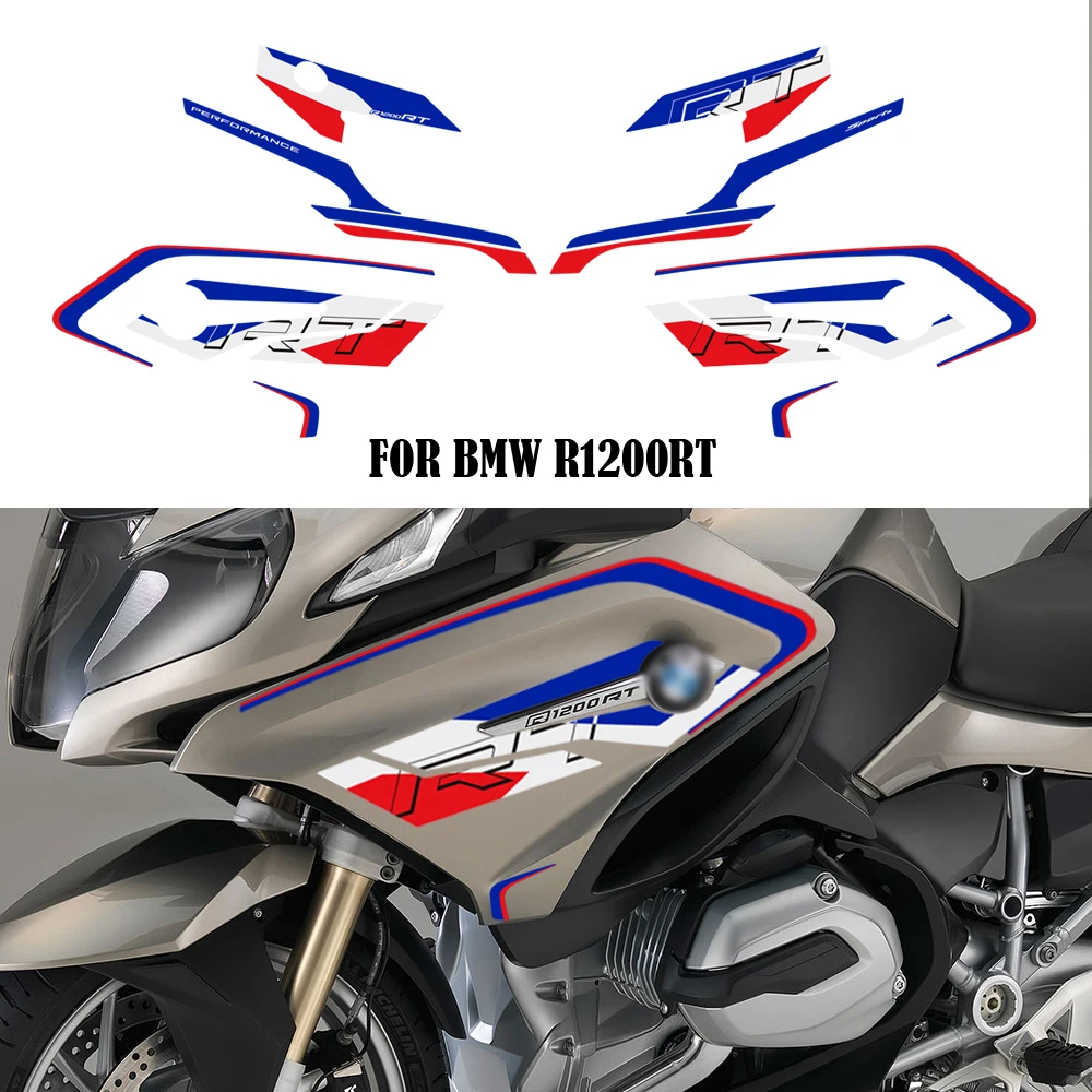 

For BMW R1200RT R 1200 RT Motorcycle Fairing Fender Trunk Luggage Cases Protector Tank Pad Grips Kit Knee Wheels Stickers Decals