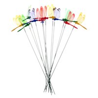 5/10/25/50pcs Colorful 3D Dragonfly Garden Decoration DragonFly Garden Stakes Dragonflies Garden Ornaments for Outdoor Pots Deco