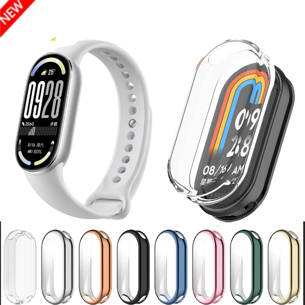 Silicone TPU Watch Case For Xiaomi Mi Band 10 9 Ceramic Editi Protective Shell Soft Casing Protect Bumper Frame Accessories