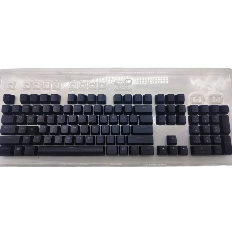 A Full Set Key Caps Keycaps for CORSAIR K70 LUX/K70 LUX RGB/K95 Mechanical Keyboard Black White ABS PBT