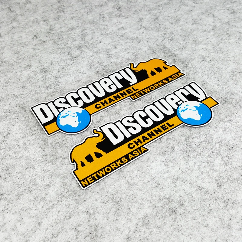 S263 Creative Car Stickers Reflective Waterproof Decals Discovery Channel Networks Asia Earth Adventure Off-Road SUV Decoration