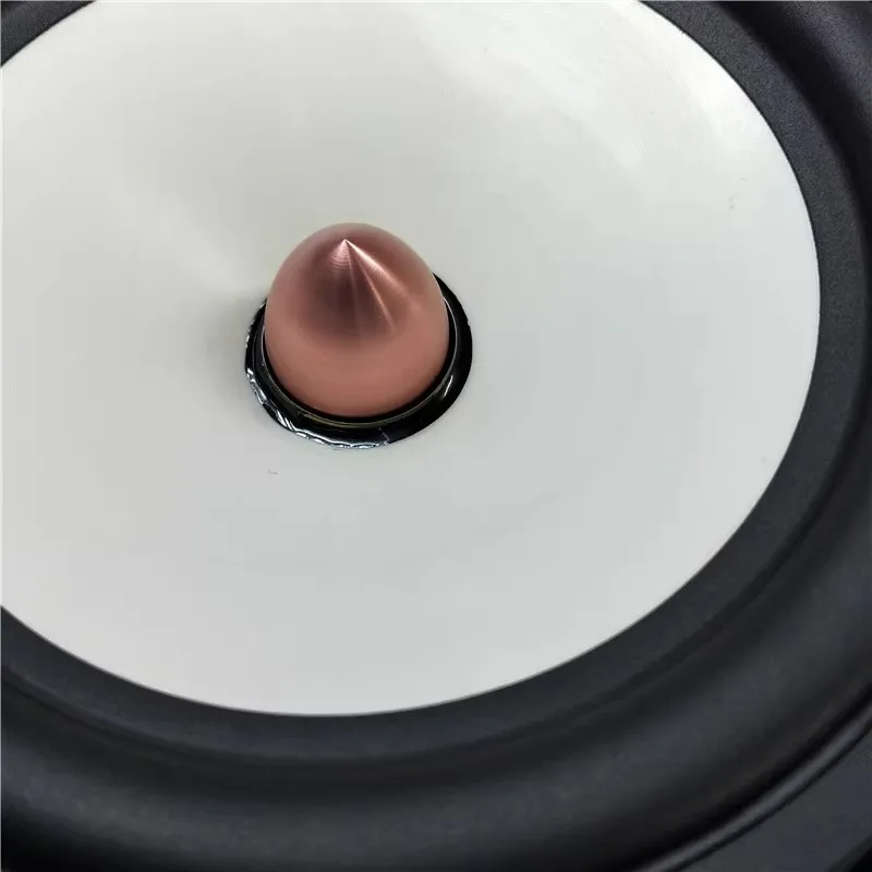 SOTAMIA 1 Uds. Subwoofer tipo bala de 6,5 pulgadas 8 Ohm 110 vatios Mica PP lavabo de ala ancha altavoz para la fiebre del hogar diámetro exterior 180mm