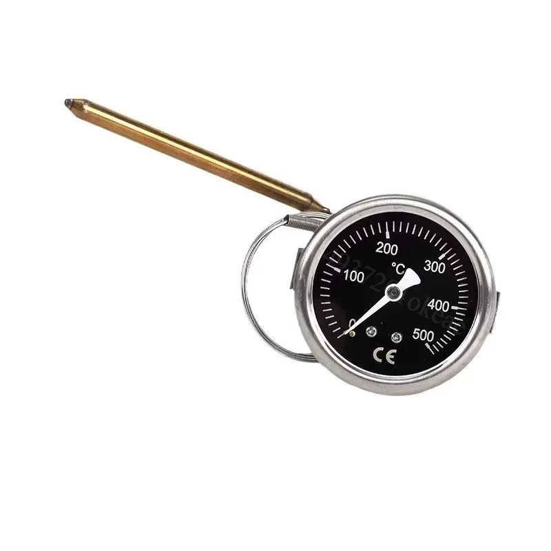EP4 Pizza Oven Temperature Gauge, Analog Dial Thermometer 500℃, Stainless Steel Plate Thermometer for Surface Oven