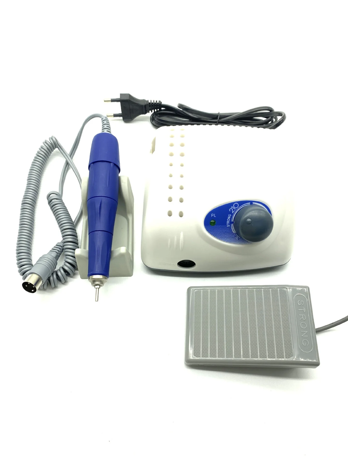 Perceuse à ongles professionnelle, laboratoire dentaire solide 210, lime à ongles électrique sans chauffage, outil tampon pour manucure et pédicure